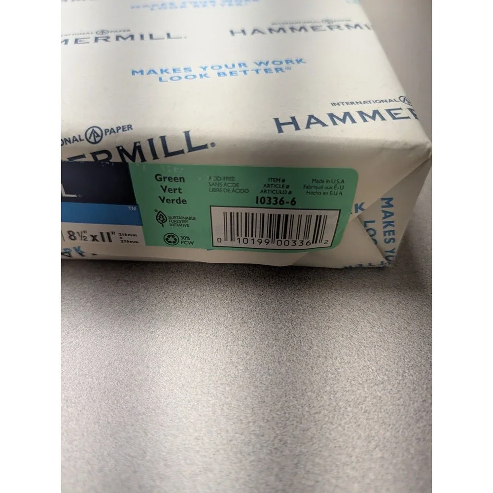 Hammermill HAM103366 Printer Paper green vert verde